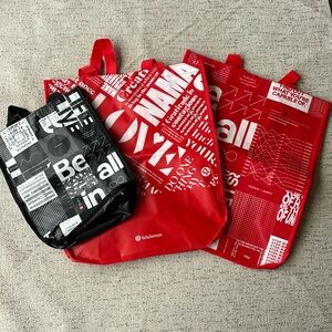 PACK OF 3 Lululemon tote bags!!